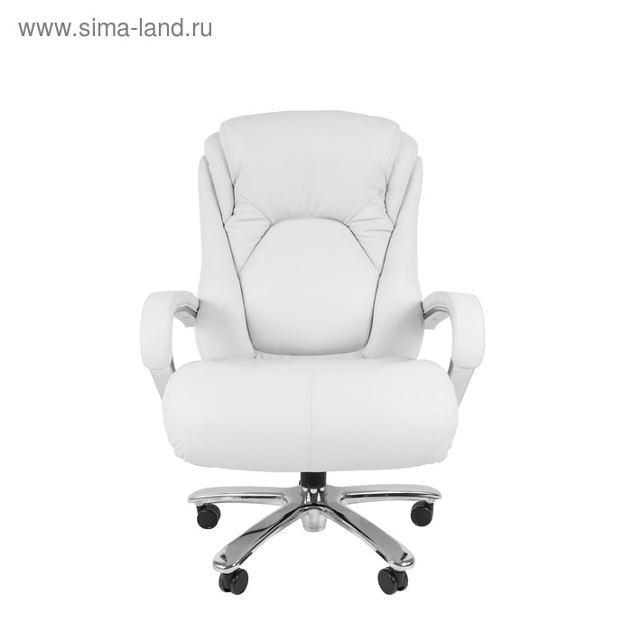 Офисное кресло Chairman 402, кожа, белое офисное кресло chairman 402 кожа белое
