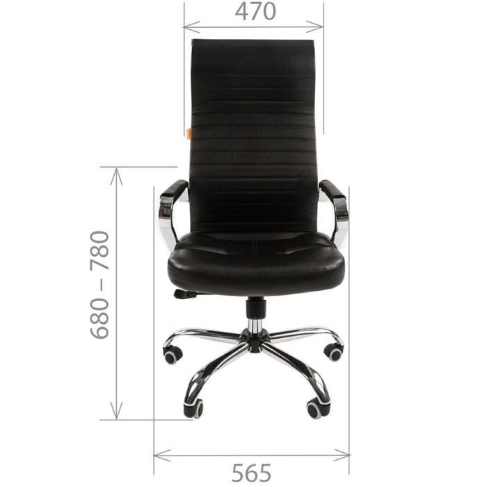 Офисное кресло Chairman 700, экопремиум черный