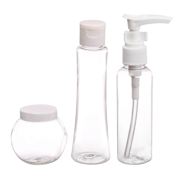 Подарочный набор "Только для тебя": косметичка-мешок и 3 ёмкости для косметики