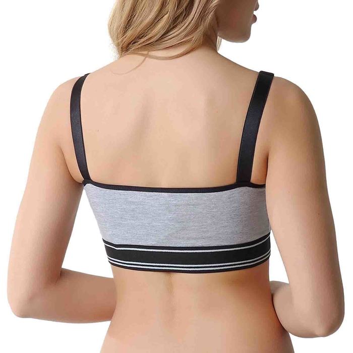 Топ «Бриг» для беременных и кормящих, цвет серый меланж, размер XL