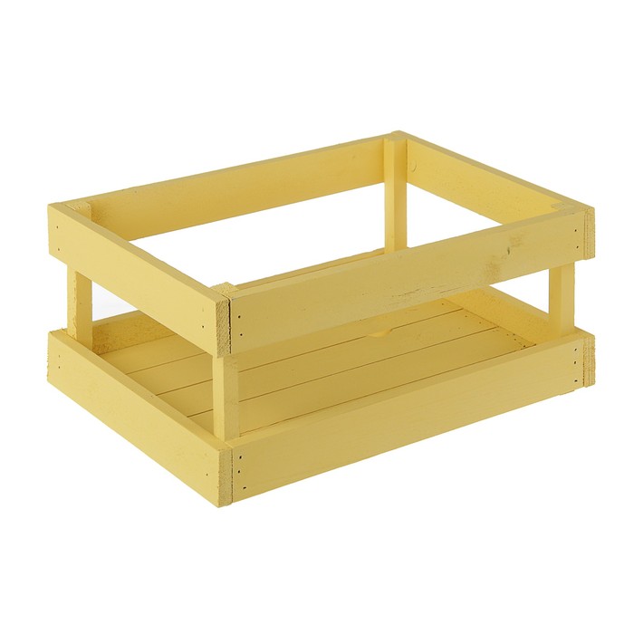 Ящик реечный 23 х 31 х 15 см, жёлтый