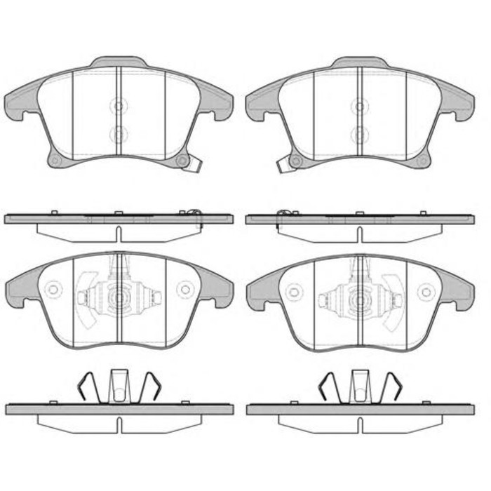 Колодки тормозные дисковые REMSA 124922