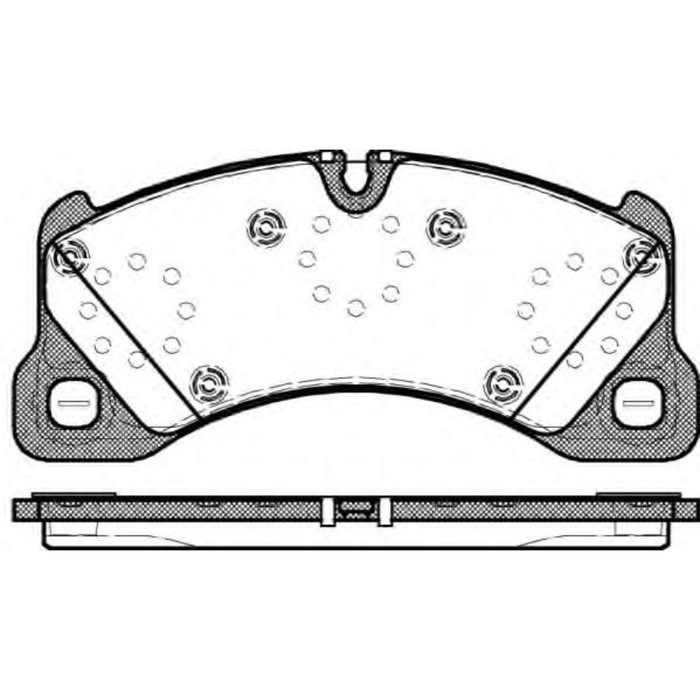 Колодки тормозные дисковые REMSA 134500