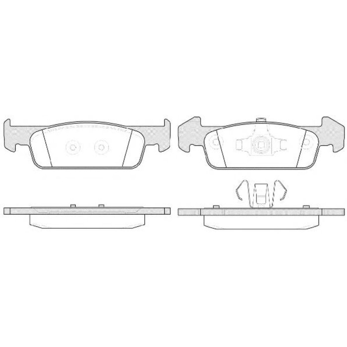 Колодки тормозные дисковые REMSA 154010