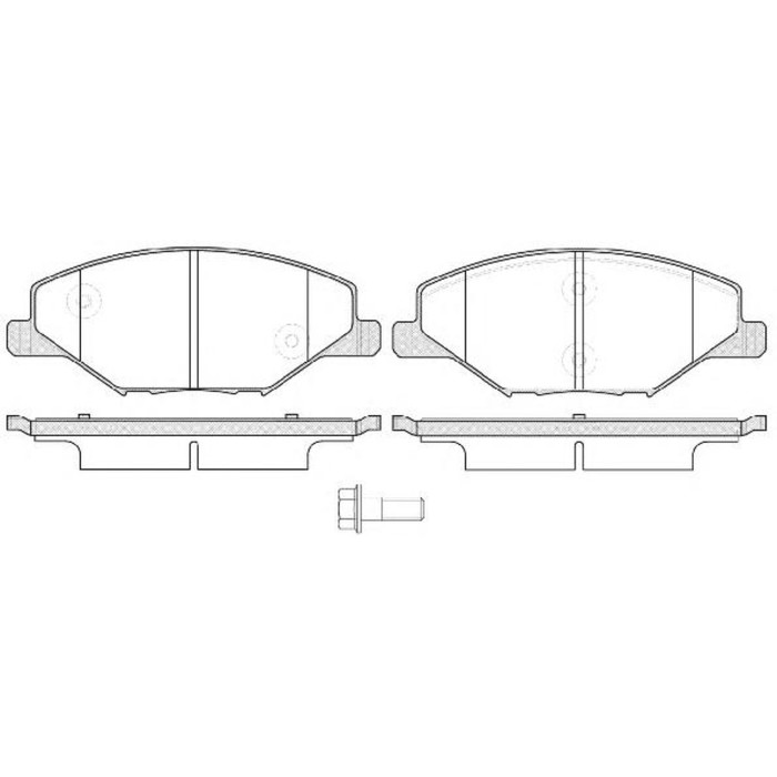 Колодки тормозные дисковые REMSA 155300