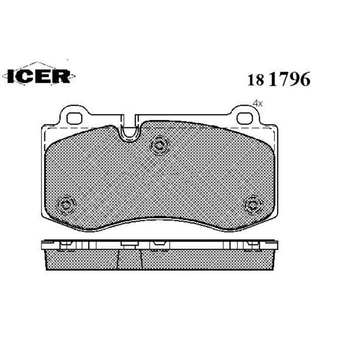 Колодки тормозные дисковые ICER 181796
