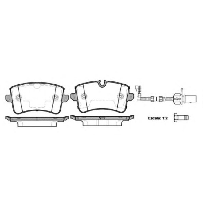 Колодки тормозные дисковые REMSA 134320