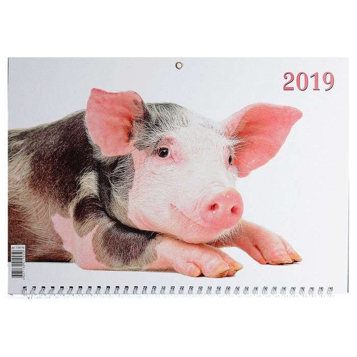 Календарь квартальный, трио "Символ года - 17" 2019 год, 31х69см