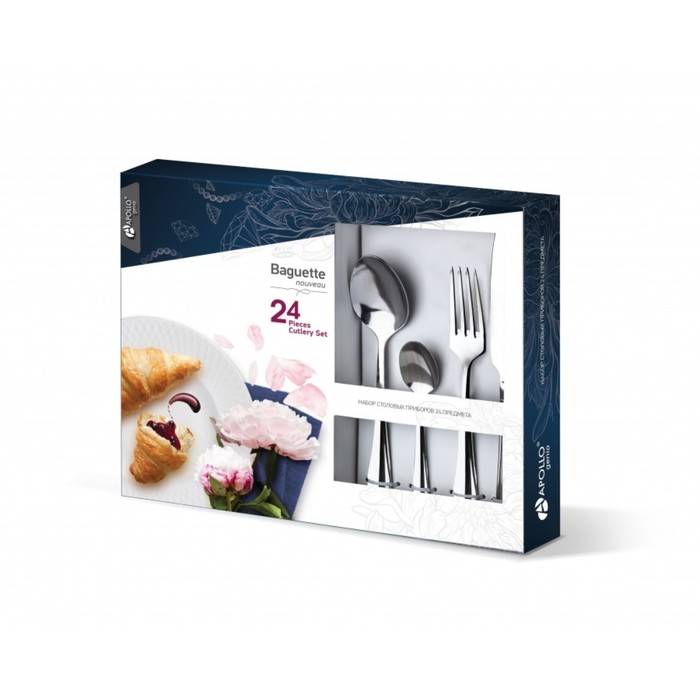 Набор столовых приборов genio "Baguette Nouveau", 24 предмета