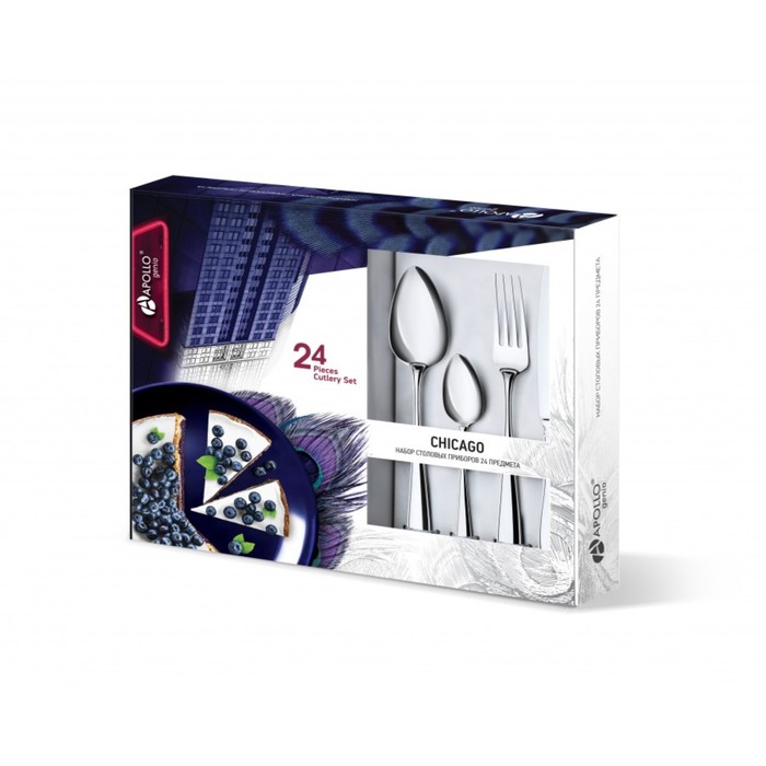 Набор столовых приборов genio "Chicago", 24 предмета