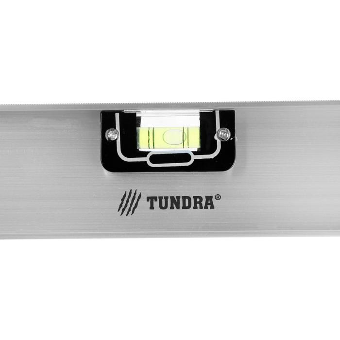 Уровень алюминиевый TUNDRA "Рельс", 3 глазка (1 поворотный), 800 мм