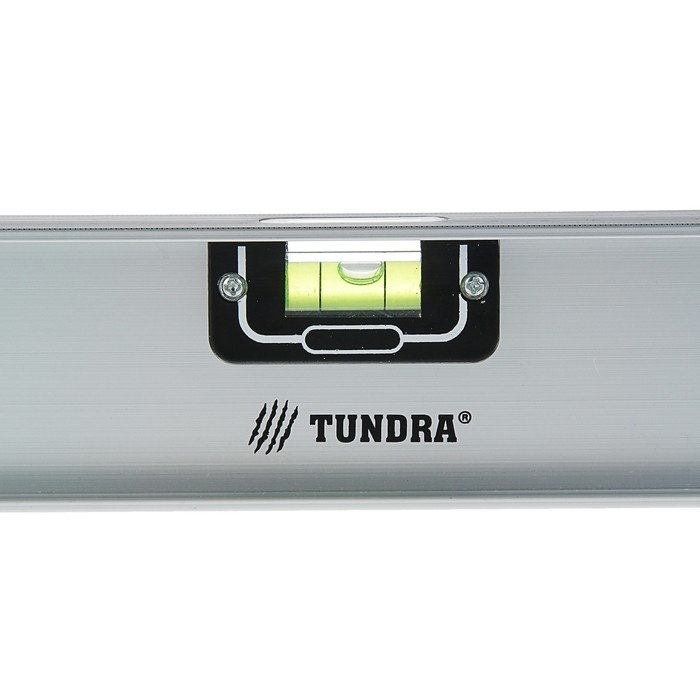Уровень алюминиевый TUNDRA "Рельс", 3 глазка (1 поворотный), 1200 мм