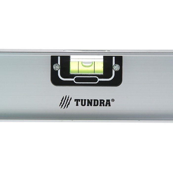 Уровень алюминиевый TUNDRA "Рельс", 3 глазка (1 поворотный), 1800 мм