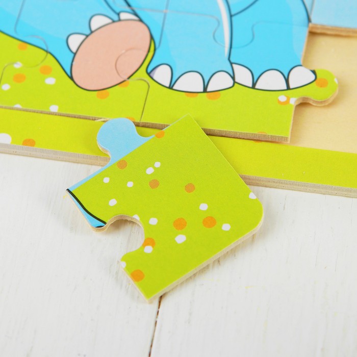 Пазл малый с картинкой "Слоник"