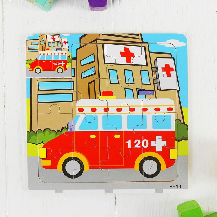 Пазл малый с картинкой "Скорая помощь"