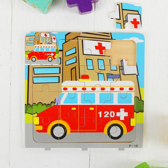 Пазл малый с картинкой "Скорая помощь"