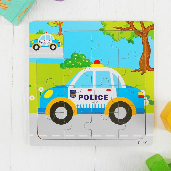Пазл малый с картинкой "Полиция"