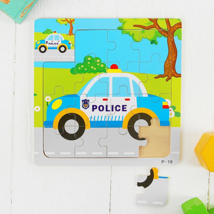 Пазл малый с картинкой "Полиция"