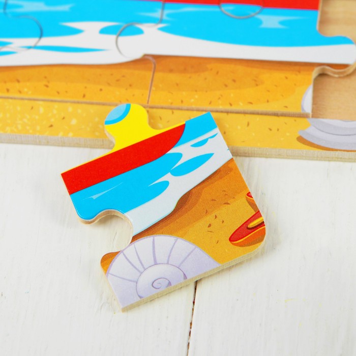 Пазл малый с картинкой "Пароход"