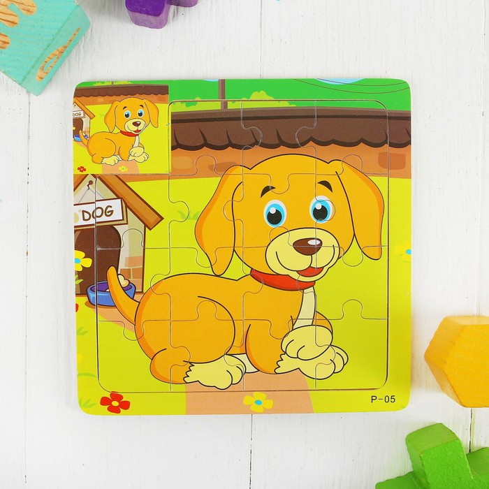 Пазл малый с картинкой "Песик"