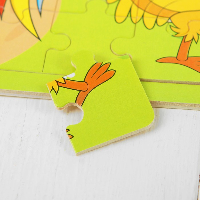 Пазл малый с картинкой "Петушок"