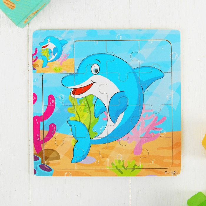 Пазл малый с картинкой "Дельфин"