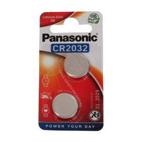 Батарейка литиевая Panasonic Lithium Power, CR2032-2BL, 3В, блистер, 2 шт от Сима-ленд