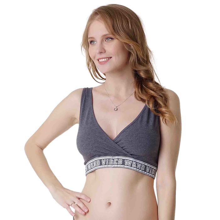 Топ «Джекки» для беременных и кормящих, цвет антрацит, размер S