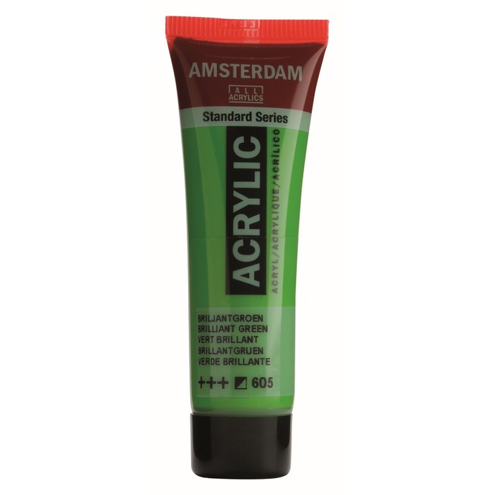 Краска акриловая туба 20мл Royal Talens Amsterdam №605 Зеленый яркий 17046050