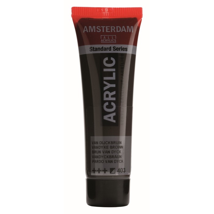 Краска акриловая туба 20мл Royal Talens Amsterdam №403 Ван-Дик коричневый 17044030