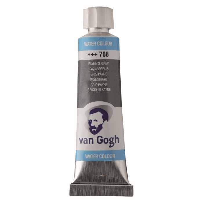 Акварель художественная жидкая в тубе 10мл Royal Talens Van Gogh №708 Серый Пейна 20017080