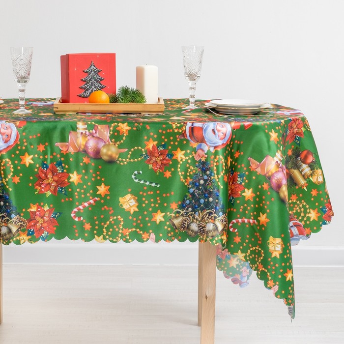 Скатерть Collorista "Новогоднее настроение" 140*180 см, 100% п/э