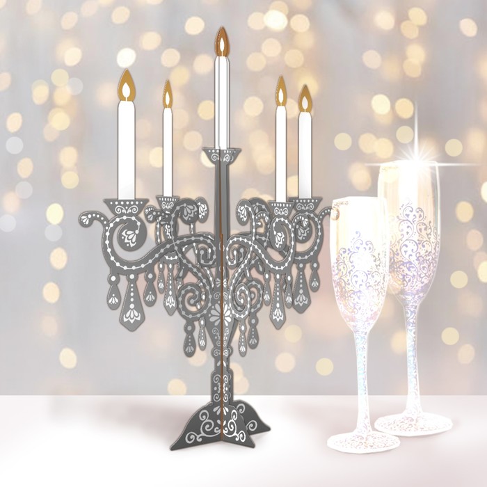 Подсвечник "Серебро"