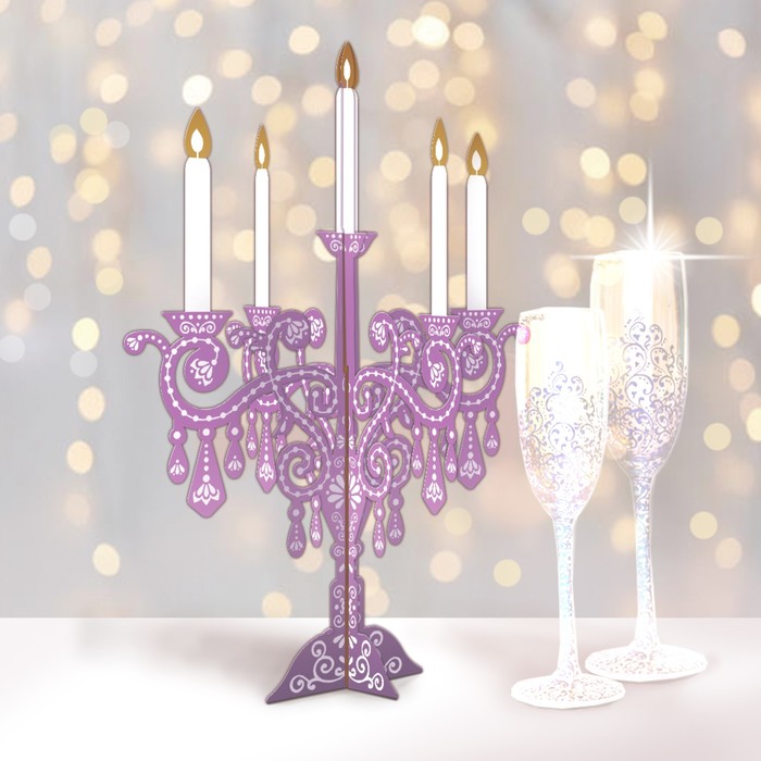 Подсвечник "Сиреневый"
