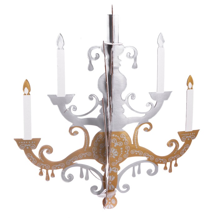 Люстра "Серебро-золото"