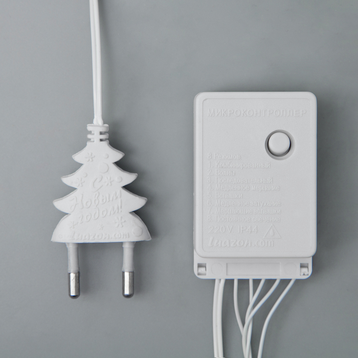 НИТЬ, 10 м, Н.Б. LED-100-220V, 8 режимов, ЗЕЛЕНЫЙ