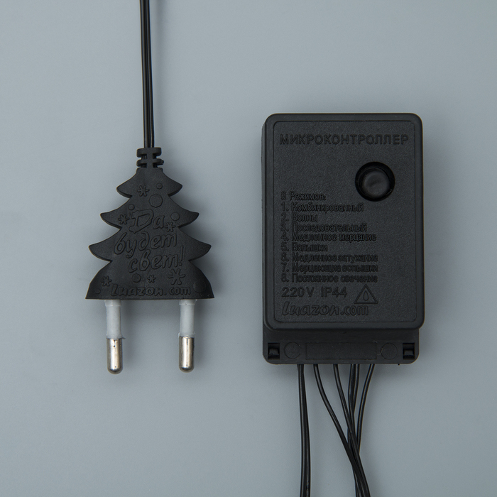 НИТЬ, 20 м, Н.Т. LED-200-220V, 8 режимов, СИНИЙ