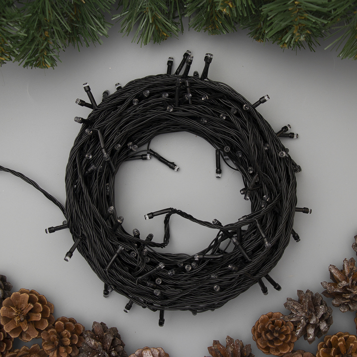 НИТЬ, 20 м, Н.Т. LED-200-220V, 8 режимов, КРАСНЫЙ