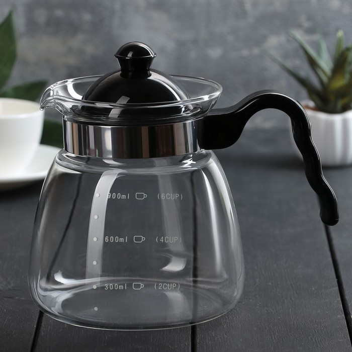 Чайник заварочный 1 л "Чайные истории", с мерной шкалой