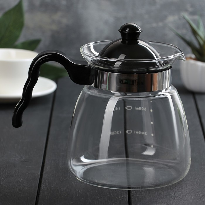 Чайник заварочный 1 л "Чайные истории", с мерной шкалой