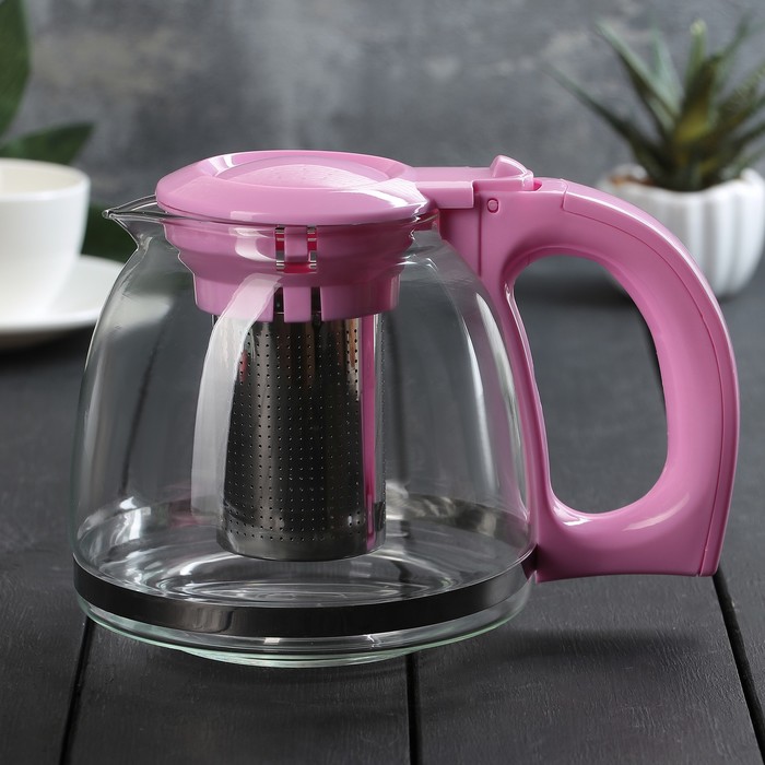 Чайник заварочный 1,2 л "Мегги", цвет розовый