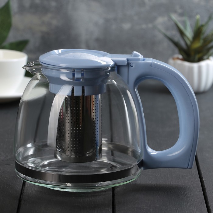 Чайник заварочный 1,2 л "Мегги", цвет голубой