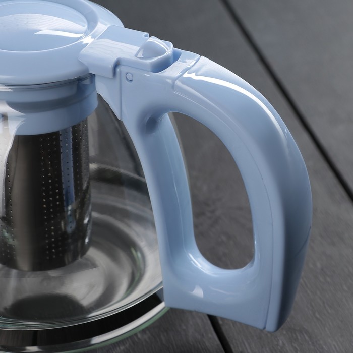 Чайник заварочный 1,2 л "Мегги", цвет голубой