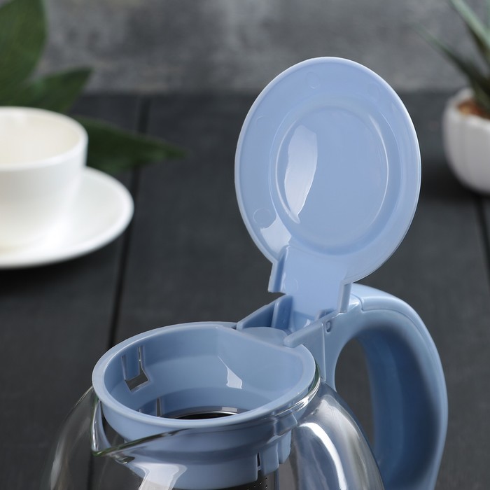 Чайник заварочный 1,2 л "Мегги", цвет голубой