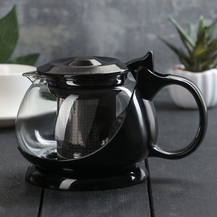 Чайник заварочный 800 мл "Бетти", цвет черный