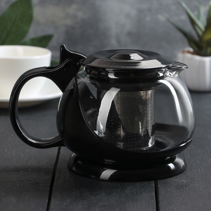 Чайник заварочный 800 мл "Бетти", цвет черный