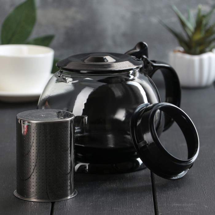 Чайник заварочный 800 мл "Бетти", цвет черный
