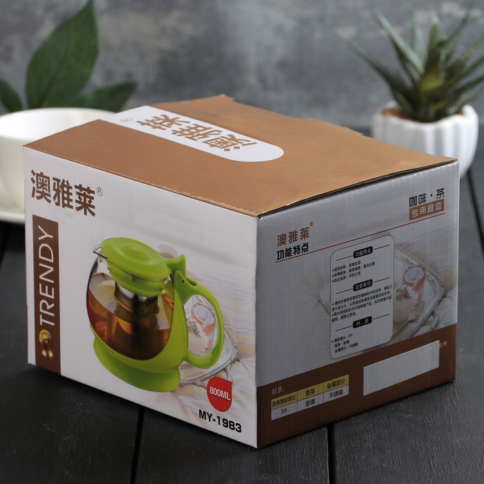 Чайник заварочный 800 мл "Бетти", цвет черный