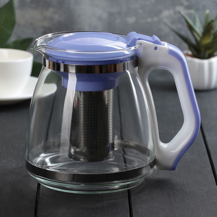 Чайник заварочный 1,5 л, цвет синий