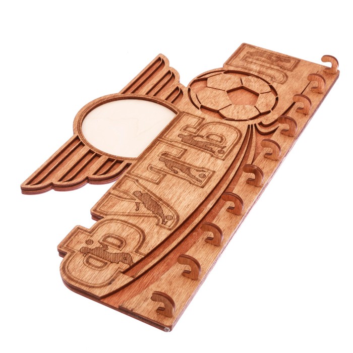 Медальница с крючками и фото "Футбол"